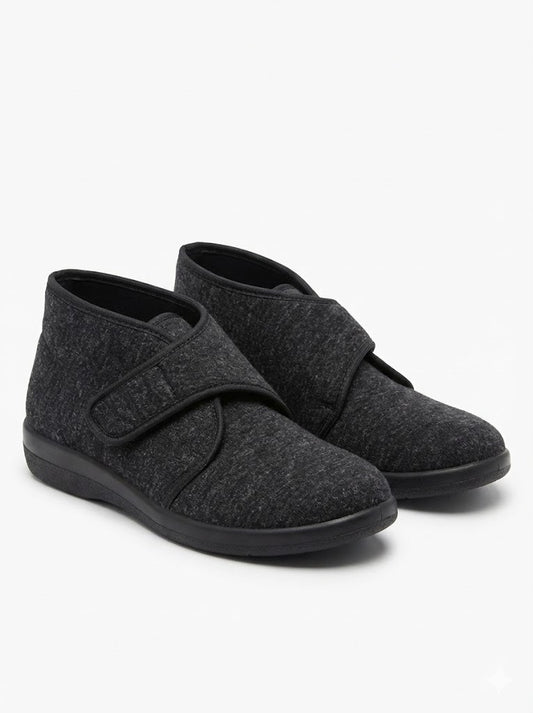 Relax Men's Dark Grey Slippers
